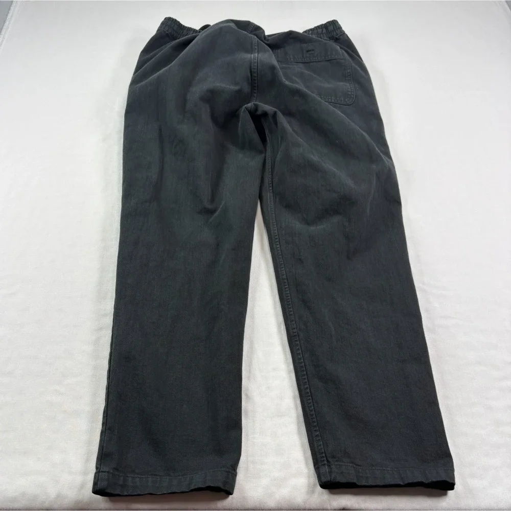 Outerknown Pants Mens Medium Black Stretch Lounge Drawstring Beach Casual
